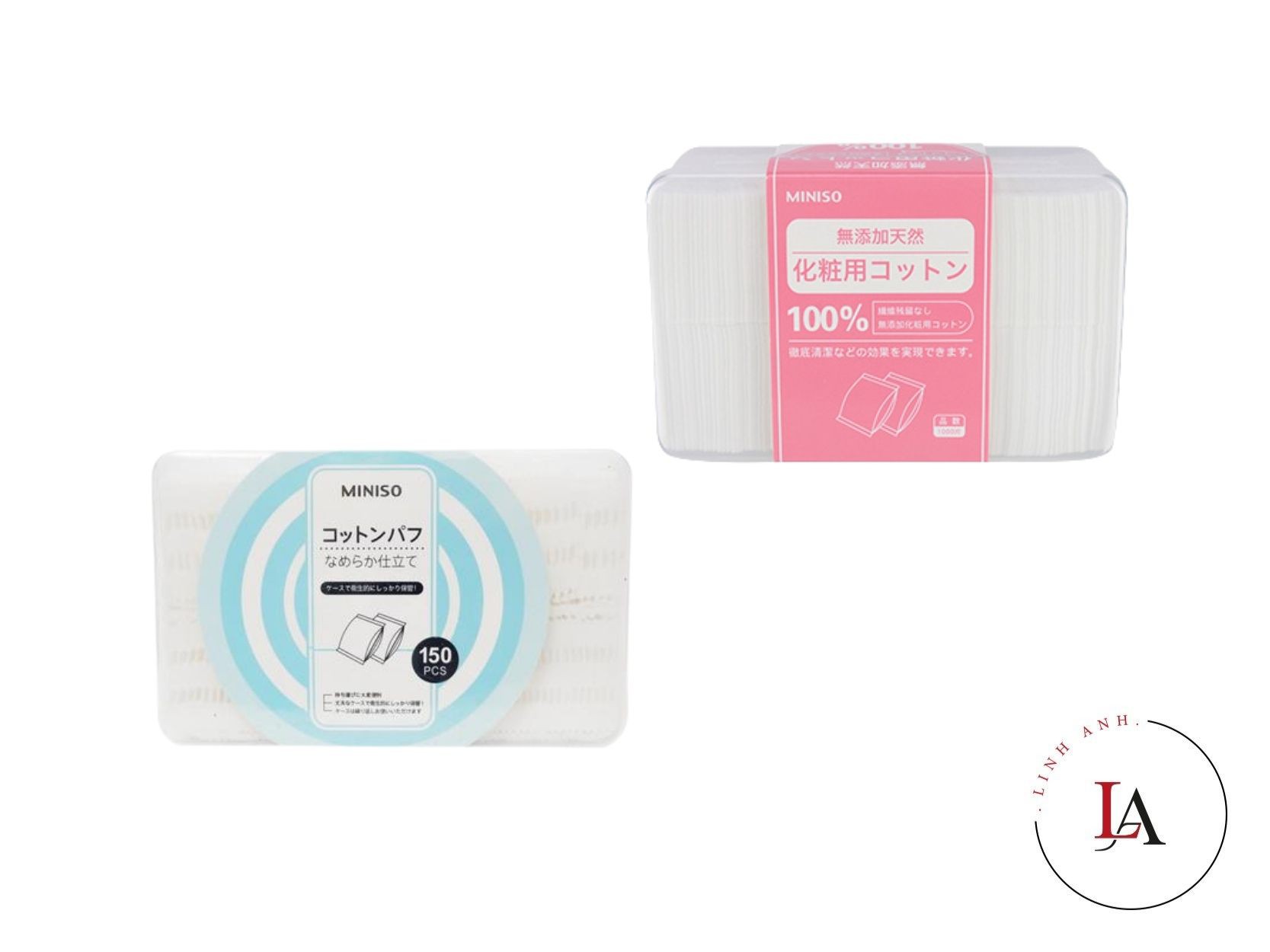 Bông tẩy trang Miniso 1000 miếng